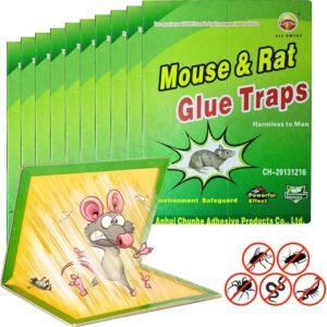 HiCarepest Mouse Glue Trap Flavored with Peanut Butter Smell – Mini (Pack of 4)